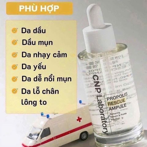 Tinh Chất Keo Ong CNP Laboratory Propolis Rescue 50ml - Serum Dưỡng Da Cao Cấp Chống Oxy Hóa, Phục Hồi Da Ẩm Mượt, Chính Hãng Hàn Quốc