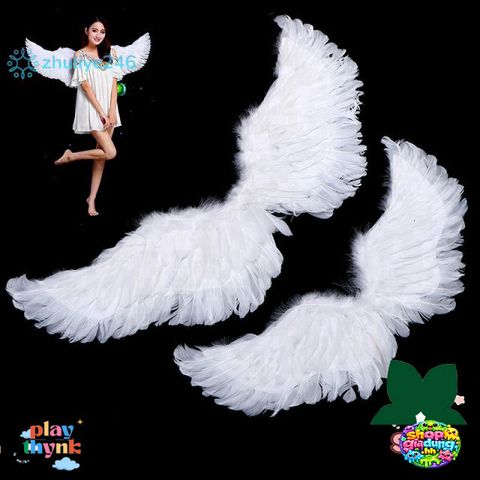 Cánh Thiên Thần Trắng Cho Bé - Phụ Kiện Trang Trí Tiệc Hóa Trang, Lễ Hội, Đám Cưới - Dễ Dàng Đeo, An Toàn, Thân Thiện Với Môi Trường