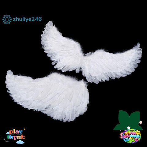 Cánh Thiên Thần Trắng Cho Bé - Phụ Kiện Trang Trí Tiệc Hóa Trang, Lễ Hội, Đám Cưới - Dễ Dàng Đeo, An Toàn, Thân Thiện Với Môi Trường