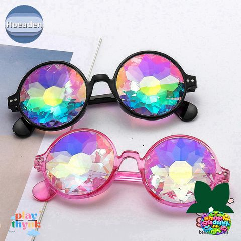 Kính mắt tròn Hooaden trong suốt thời thượng cho mọi giới tính - Kính vạn hoa phong cách hiện đại, chất liệu nhựa PC cao cấp