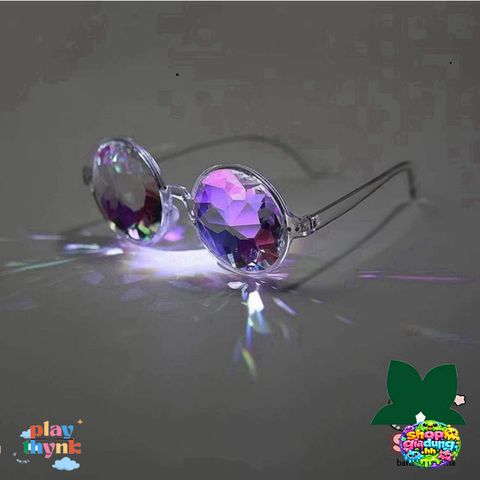 Kính Mát Kaleidoscope Đêm - Thiết Kế Thời Trang Hàn Quốc Chống Tia UV, Phong Cách Độc Đáo Dành Cho Tiệc Tùng và Bãi Biển