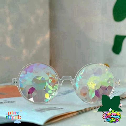 Kính Mát Kaleidoscope Đêm - Thiết Kế Thời Trang Hàn Quốc Chống Tia UV, Phong Cách Độc Đáo Dành Cho Tiệc Tùng và Bãi Biển