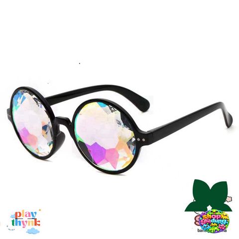 Kính Mát Kaleidoscope Đêm - Thiết Kế Thời Trang Hàn Quốc Chống Tia UV, Phong Cách Độc Đáo Dành Cho Tiệc Tùng và Bãi Biển