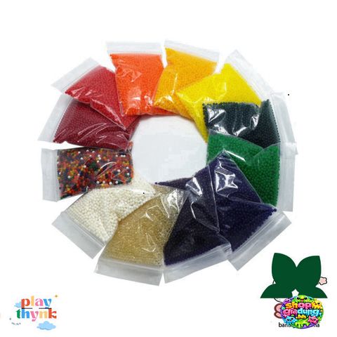 Hạt Nở Mềm Nhiều Màu 75000 Viên - Chai 100-500gr, Tinh Thể Nở Thạch An Toàn Cho Trẻ Em, Văn Phòng Phẩm Sáng Tạo
