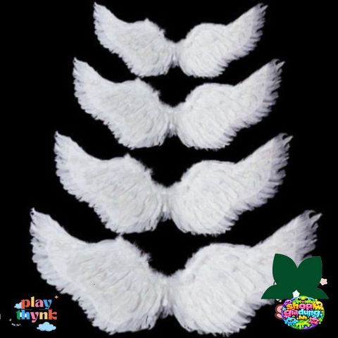 Cánh Thiên Thần Trắng Cosplay Đôi - Phụ Kiện Tiệc Tùng 100x80cm, Hoá Trang Xinh Xắn Cho Trẻ Em & Người Lớn