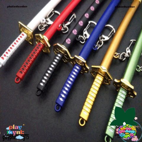 Móc Khóa Kiếm Katana Kim Loại Không Gỉ Zoro Law One Piece 16cm - Quà TặngAnime Cho Fan Hâm Mộ