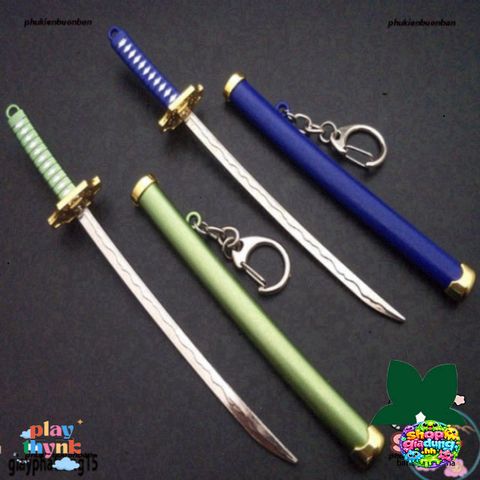 Móc Khóa Kiếm Katana Kim Loại Không Gỉ Zoro Law One Piece 16cm - Quà TặngAnime Cho Fan Hâm Mộ
