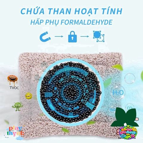 Thú Nhồi Bông Khử Mùi Than Hoạt Tính Hình Mèo Ngủ - Đồ Trang Trí Dễ Thương Cho Xe Ô Tô Và Không Gian Sống