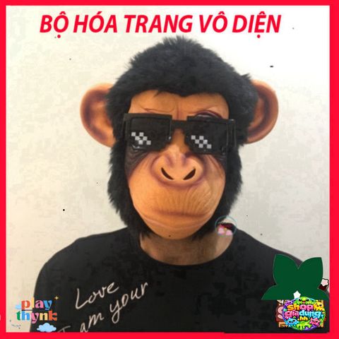 Mặt Nạ Khỉ Đầu Chó Đen Halloween - Mặt Nạ Latex Cao Cấp Dành Cho Hóa Trang và Sự Kiện, Thú Vị Cho Người Mê Thú Vị Halloween