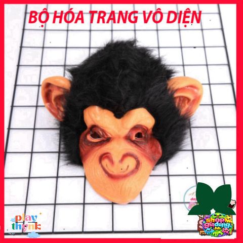Mặt Nạ Khỉ Đầu Chó Đen Halloween - Mặt Nạ Latex Cao Cấp Dành Cho Hóa Trang và Sự Kiện, Thú Vị Cho Người Mê Thú Vị Halloween