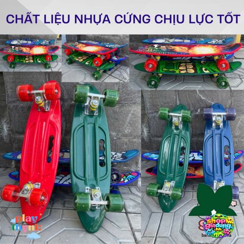 Ván Trượt Người Nhện 60cm Cho Trẻ Em - Ván Lướt Bằng Nhựa Cứng Bền Chắc, Bánh Xe Cao Su Êm Ái, Giúp Phát Triển Thể Chất, Lý Tưởng Cho Bé Trai, Bé Gái