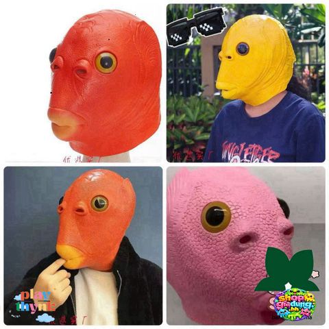 Mặt Nạ Silicone Hình Cá Ếch - Mặt Nạ Hài Hước Mùa Halloween, Phụ Kiện Hóa Trang Độc Đáo Cho Tiệc Tùng và Lễ Hội