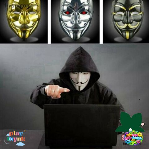 Mặt Nạ V for Vendetta Halloween Đen Trắng - Mặt Nạ Guy Fawkes Dành Cho Người Lớn - Trang Phục Lễ Hội, Biểu Diễn COS