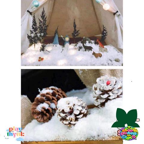 Bột Tuyết Nhân Tạo Trang Trí Giáng Sinh 100G - Decor Cây Thông Noel, Trang Trí Quầy Mua Sắm, An Toàn, Không Độc Hại