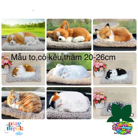 Thú Bông Chó Mèo Khử Mùi Than Hoạt Tính Đa Năng - Đồ Trang Trí Ô Tô và Quà Tặng Dễ Thương Cho Trẻ Em