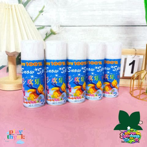 Bình Xịt Tuyết Trắng 280ml - Phụ Kiện Trang Trí Tiệc Sinh Nhật Sang Trọng và Bánh Kem Ấn Tượng