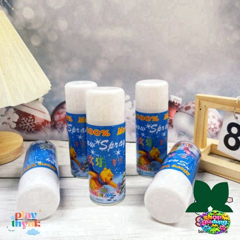 Bình Xịt Tuyết Trắng 280ml - Phụ Kiện Trang Trí Tiệc Sinh Nhật Sang Trọng và Bánh Kem Ấn Tượng