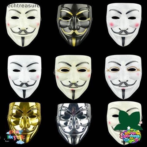 Mặt Nạ Guy Fawkes V for Vendetta - Khẩu Trang Halloween Độc Đáo Cho Người Lớn, Phụ Kiện Đặc Biệt Cho Tiệc Hóa Trang Bất Ngờ
