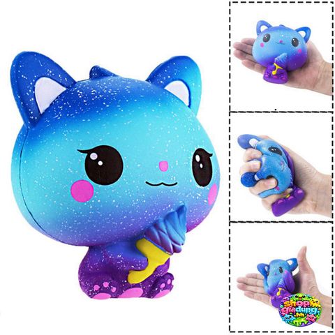 Búp Bê Mềm Mỏng Hình Mèo Hoạt Hình Squishy - Đồ Chơi Giảm Stress Scented Cream Cho Trẻ Em và Người Lớn