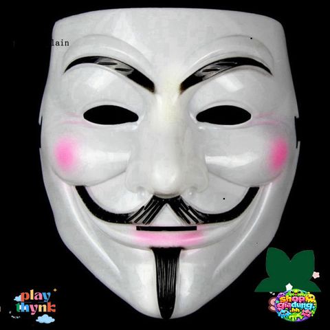 Mặt Nạ Halloween V for Vendetta - Đạo Cụ Cosplay Độc Đáo, Phụ Kiện Trang Trí Tiệc Thú Vị