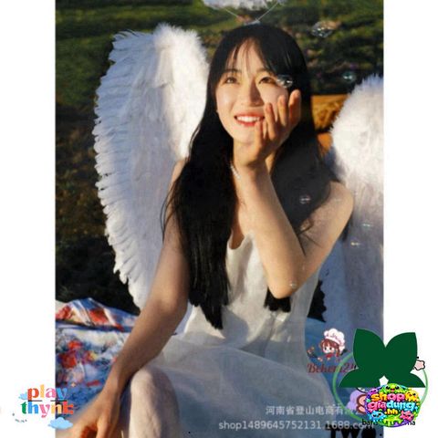 Cánh Thiên Thần Cosplay Đen Đỏ Trắng - Phụ Kiện Hóa Trang Tiệc Tùng Cho Trẻ Em Và Người Lớn, Lông Vũ An Toàn và Bền đẹp