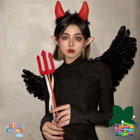 Cánh Thiên Thần Hóa Trang Ác Quỷ - Phụ Kiện Cosplay Halloween ấn Tượng cho Đám Tiệc và Lễ Hội, Nhiều Kích Thước Available