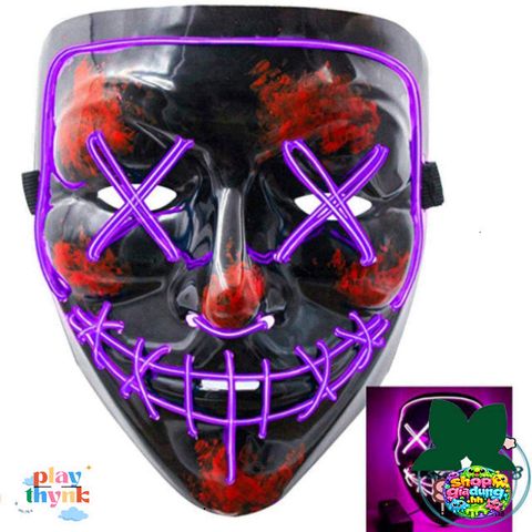 Mặt Nạ Phát Sáng LED 7 Màu Hacker - Đồ Hóa Trang Halloween Độc Đáo, Sáng Tạo và Cuốn Hút cho Bữa Tiệc