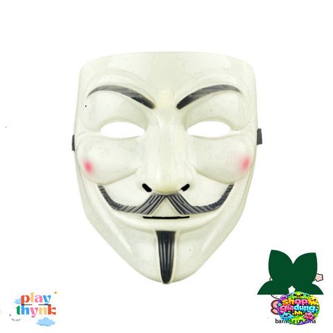 Mặt Nạ Phục Hồi Halloween V For Vendetta - Mặt Nạ Ma Kinh Dị Thời Trang Cho Fan Hâm Mộ  - Chất Liệu Nhựa, Kích Thước 19x16cm