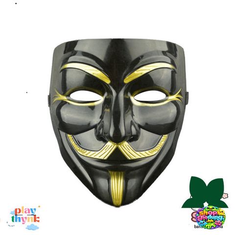 Mặt Nạ Phục Hồi Halloween V For Vendetta - Mặt Nạ Ma Kinh Dị Thời Trang Cho Fan Hâm Mộ  - Chất Liệu Nhựa, Kích Thước 19x16cm