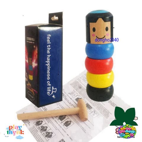 Búp bê Gỗ Daruma Nhật Bản - Đồ Chơi Ảo Thuật Truyền Thống - Độc Đáo Và Sưu Tầm