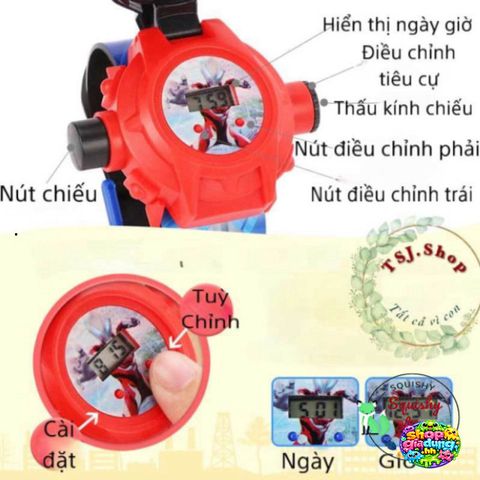 Đồng Hồ Thông Minh Trẻ Em Chiếu Hình 3D Chó Cứu Hộ - 24 Nhân Vật Hoạt Hình Đáng Yêu, Quà Tặng Sáng Tạo Cho Bé
