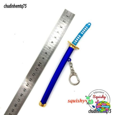 Móc Khóa Katana Zoro One Piece 16cm Kim Loại Không Gỉ - Quà Tặng Fan Anime Thời Trang, Mô Hình Kiếm An Toàn