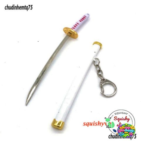 Móc Khóa Katana Zoro One Piece 16cm Kim Loại Không Gỉ - Quà Tặng Fan Anime Thời Trang, Mô Hình Kiếm An Toàn