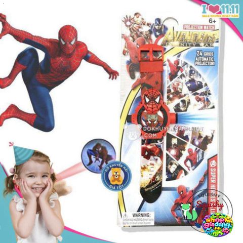 Đồng Hồ Spider-Man LED Cao Cấp - Thiết Kế Hiện Đại, Dễ Dàng Điều Chỉnh, Phù Hợp Cho Mọi Đối Tượng, Đồ Trang Trí Thời Thượng