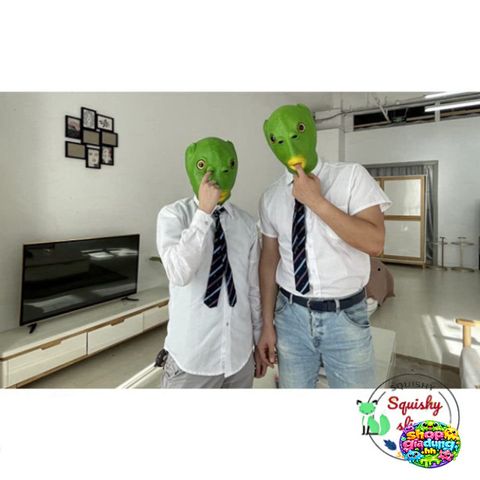 Mặt Nạ Cá Xanh và Ếch Xanh Độc Đáo - Phụ Kiện Cosplay Hóa Trang Cho Bé Tại Tiệc và Chụp Ảnh