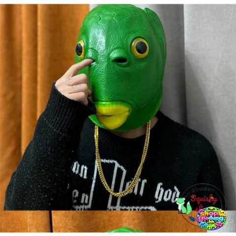 Mặt Nạ Cá Xanh và Ếch Xanh Độc Đáo - Phụ Kiện Cosplay Hóa Trang Cho Bé Tại Tiệc và Chụp Ảnh
