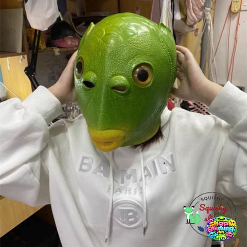 Mặt Nạ Cá Xanh và Ếch Xanh Độc Đáo - Phụ Kiện Cosplay Hóa Trang Cho Bé Tại Tiệc và Chụp Ảnh