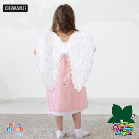 Cánh Thiên Thần Halloween Dễ Thương 3D Thời Trang Trẻ Em - Phụ Kiện Cosplay Lông Vũ Mềm Mại, Đồ Hóa Trang Độc Đáo