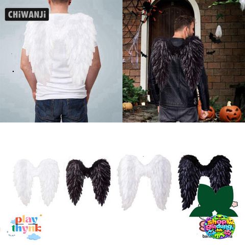Cánh Thiên Thần Halloween Dễ Thương 3D Thời Trang Trẻ Em - Phụ Kiện Cosplay Lông Vũ Mềm Mại, Đồ Hóa Trang Độc Đáo