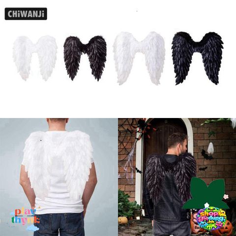 Cánh Thiên Thần Halloween Dễ Thương 3D Thời Trang Trẻ Em - Phụ Kiện Cosplay Lông Vũ Mềm Mại, Đồ Hóa Trang Độc Đáo