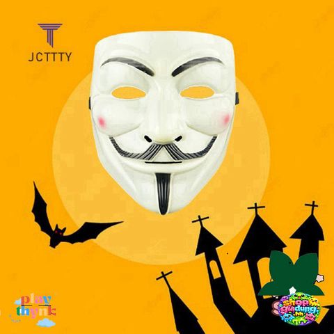 Mặt Nạ V for Vendetta - Khẩu Trang Halloween Cho Người Lớn, Phụ Kiện Lễ Hội Và Biểu Diễn COS, Mô Phỏng Nhân Vật Pop Culture