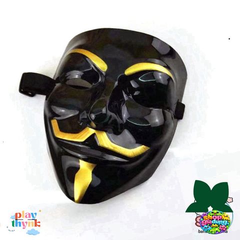 Mặt Nạ Hacker Đen - Phụ Kiện Cosplay Phim Vendetta Thời Trang Độc Đáo - Quà Tặng Tình Yêu Công Nghệ