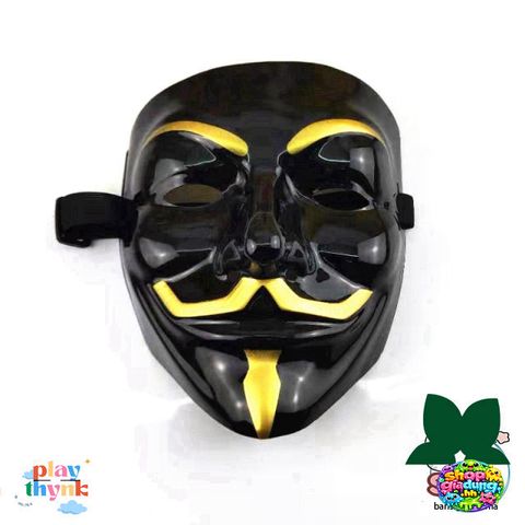 Mặt Nạ Hacker Đen - Phụ Kiện Cosplay Phim Vendetta Thời Trang Độc Đáo - Quà Tặng Tình Yêu Công Nghệ
