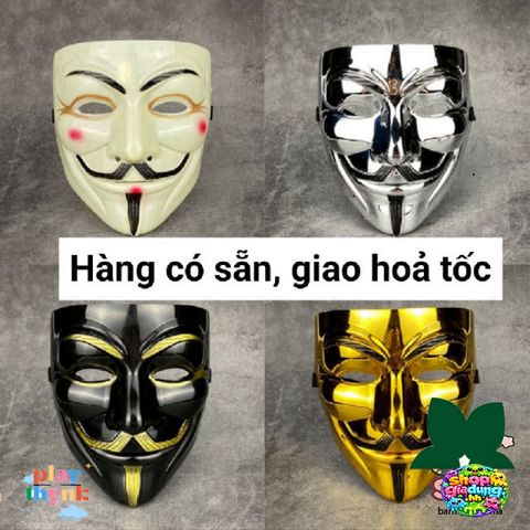 Mặt Nạ HACKER Anonymous Halloween - Đồ Hóa Trang Tuyệt Vời cho Ngày Lễ Hội, Phong Cách Vendetta độc đáo