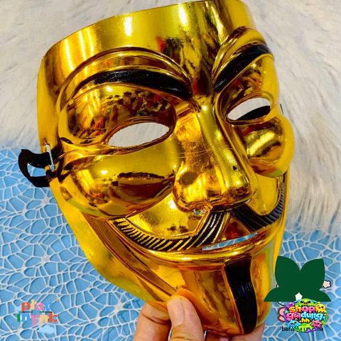 Mặt Nạ Hacker Anonymous Trắng - Phong Cách Halloween Cho Fan Của Nhóm Hacker Nổi Tiếng Toàn Cầu
