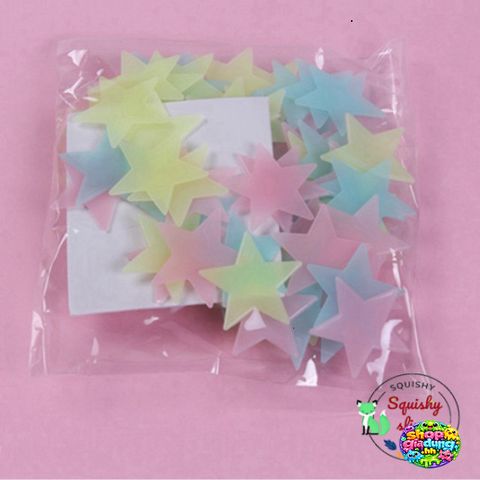 Túi Ngôi Sao Dán Tường Dạ Quang 3cm - Trang Trí Không Gian Đáng Yêu, Phát Sáng Trong Bóng Tối Cho Trẻ Em