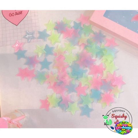 Túi Ngôi Sao Dán Tường Dạ Quang 3cm - Trang Trí Không Gian Đáng Yêu, Phát Sáng Trong Bóng Tối Cho Trẻ Em