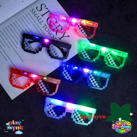 Kính Phát Quang LED Màu Sắc Chuyển Động - Phụ Kiện Thời Trang Dành Cho Tiệc Tùng, Hòa Nhạc, Quán Bar, Gây Ấn Tượng Mọi Người