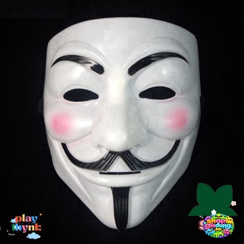 Mặt Nạ Hóa Trang Hacker Vàng Bóng Đen - Chiếc Mặt Nạ Phong Cách Anonymous Độc Đáo Cho Lễ Hội Halloween