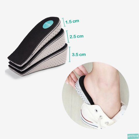 Lót Giày Tăng Chiều Cao Thể Thao MWC M7018 - Đệm êm chân, Thoáng khí, Phù hợp cho Nam Nữ, Độn Đế 1.5-4.5cm